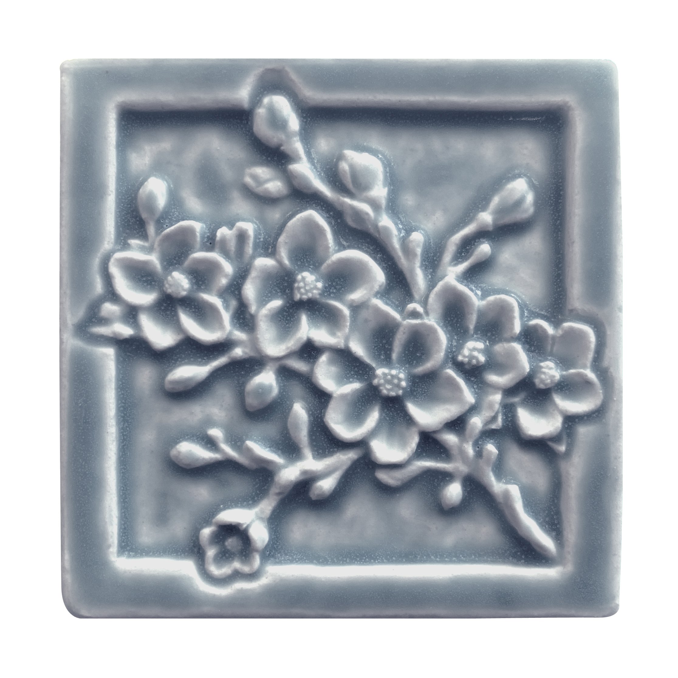 Willow Creek Gallery タイル　4枚　ビレロイアンドボッホ　馬 Cherry+blossom+4+x+4+Smoky+